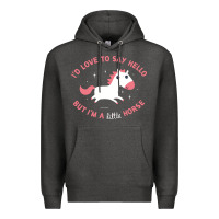 Charcoal Heather i'm a little horse Premium Hoodie - linhVisuals