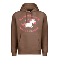 Chestnut i'm a little horse Premium Hoodie - linhVisuals