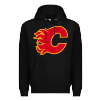 Black the-flames-calgary-sports Premium Hoodie - linhVisuals