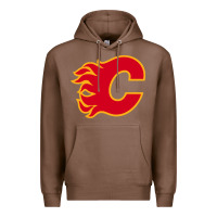 Chestnut the-flames-calgary-sports Premium Hoodie - linhVisuals