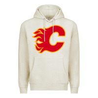 Oatmeal Heather the-flames-calgary-sports Premium Hoodie - linhVisuals