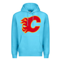 Ocean Blue the-flames-calgary-sports Premium Hoodie - linhVisuals