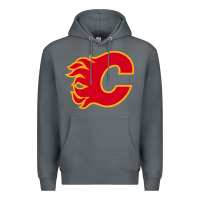 Rock the-flames-calgary-sports Premium Hoodie - linhVisuals