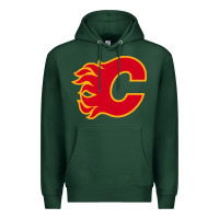 Sports Green the-flames-calgary-sports Premium Hoodie - linhVisuals