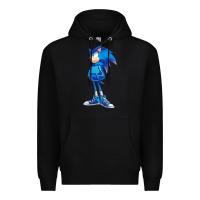 Black Söniĉ Kids Premium Hoodie - linhVisuals