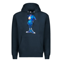 Navy Söniĉ Kids Premium Hoodie - linhVisuals