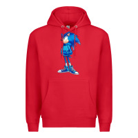 Red Söniĉ Kids Premium Hoodie - linhVisuals