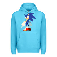 Ocean Blue Söniĉ Kids Premium Hoodie - linhVisuals