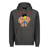 Charcoal Heather bart crack kills Premium Hoodie - linhVisuals
