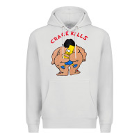 Dove Grey bart crack kills Premium Hoodie - linhVisuals