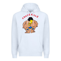 White bart crack kills Premium Hoodie - linhVisuals