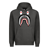 Charcoal Heather bape shark [tb] Premium Hoodie - linhVisuals