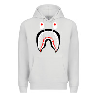 Dove Grey bape shark [tb] Premium Hoodie - linhVisuals