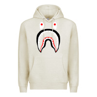 Oatmeal Heather bape shark [tb] Premium Hoodie - linhVisuals