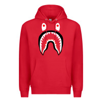 Red bape shark [tb] Premium Hoodie - linhVisuals