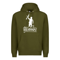 Army Green Red Dawn Wolverines Premium Hoodie - linhVisuals