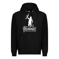 Black Red Dawn Wolverines Premium Hoodie - linhVisuals