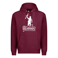 Burgundy Red Dawn Wolverines Premium Hoodie - linhVisuals