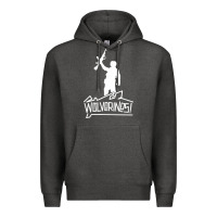 Charcoal Heather Red Dawn Wolverines Premium Hoodie - linhVisuals