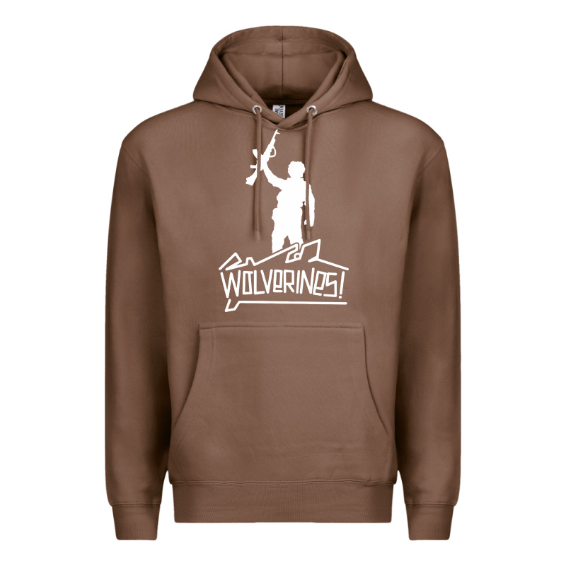 Red Dawn Wolverines Premium Hoodie by linhVisuals | Teevron