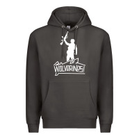 Smoke Red Dawn Wolverines Premium Hoodie - linhVisuals
