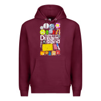 Burgundy battle for dream island poster [tb] Premium Hoodie - linhVisuals