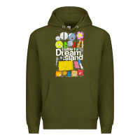 Army Green battle for dream island poster [tb] Premium Hoodie - linhVisuals