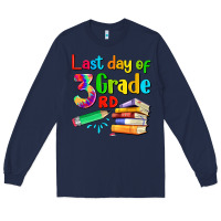 Navy last day of third grade Long Sleeve Tee - Artiststas