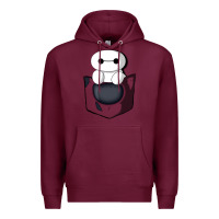 Burgundy baymax in pocket Premium Hoodie - linhVisuals