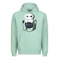 Seafoam baymax in pocket Premium Hoodie - linhVisuals