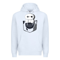White baymax in pocket Premium Hoodie - linhVisuals