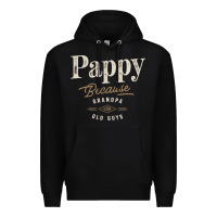 Black Mens Pappy Because Grandpa Is For Old Guys Funny Premium Hoodie - linhVisuals