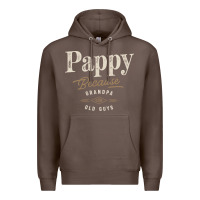 Coffee Mens Pappy Because Grandpa Is For Old Guys Funny Premium Hoodie - linhVisuals
