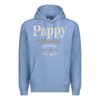 Colony Blue Mens Pappy Because Grandpa Is For Old Guys Funny Premium Hoodie - linhVisuals