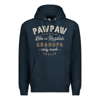 Navy Mens Pawpaw Like a Regular Grandpa Funny Fathers Day Premium Hoodie - linhVisuals