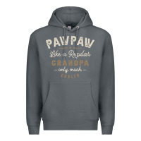 Mens Pawpaw Like A Regular Grandpa Funny Fathers Day Premium Hoodie | Teevron
