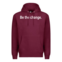 Burgundy be the change [tb] Premium Hoodie - linhVisuals