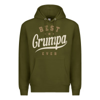Army Green Mens Best Grumpa Ever Funny Grandpa Premium Hoodie - linhVisuals