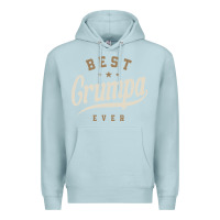 Blue Mist Mens Best Grumpa Ever Funny Grandpa Premium Hoodie - linhVisuals