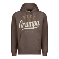 Coffee Mens Best Grumpa Ever Funny Grandpa Premium Hoodie - linhVisuals