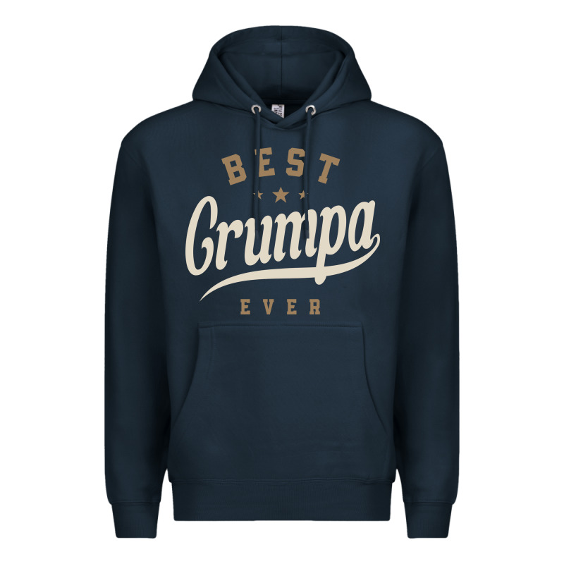 Mens Best Grumpa Ever Funny Grandpa Premium Hoodie by linhVisuals | Teevron