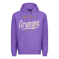 Purple Mens Best Grumpa Ever Funny Grandpa Premium Hoodie - linhVisuals