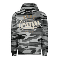 Slate Camo Mens Best Grumpa Ever Funny Grandpa Premium Hoodie - linhVisuals