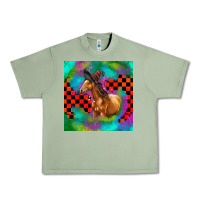 Oil Green Halloween Quarter Horse Urban Heavy Tee - LillyAllenDesigns