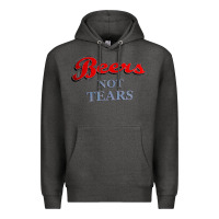 Charcoal Heather beers not tears Premium Hoodie - linhVisuals