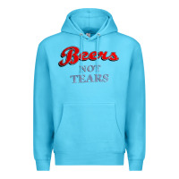 Ocean Blue beers not tears Premium Hoodie - linhVisuals