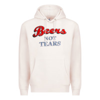 Pale Pink beers not tears Premium Hoodie - linhVisuals