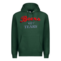 Sports Green beers not tears Premium Hoodie - linhVisuals