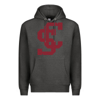 Charcoal Heather santa clara br Premium Hoodie - linhVisuals