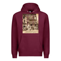 Burgundy Jethro Tull Premium Hoodie - linhVisuals